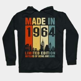 Made In 1964 60th Birthday 60 Years Old Hoodie